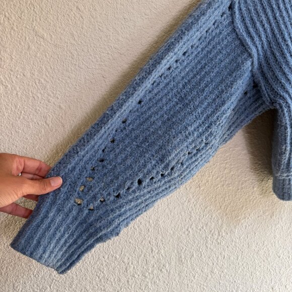 Free People 💋 Jackson Cardigan \\ Size Small // Crop chunky knit shawl collar - Picture 5 of 12